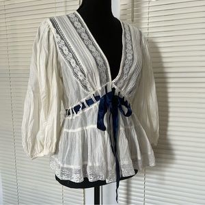 Free People boho top blouse